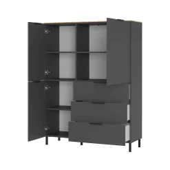 Opbergkast Amalfi Grafiet-Eiken L^Huisenthuis Hot