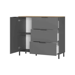 Opbergkast Amalfi Grafiet-Eiken S^Huisenthuis Hot