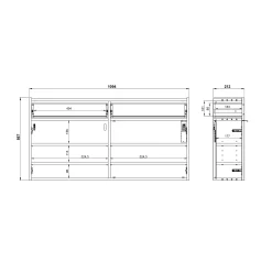 Opbergkast Eleonore 110 cm^Huisenthuis Hot
