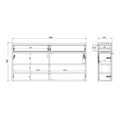 Opbergkast Eleonore 110 cm^Huisenthuis Outlet
