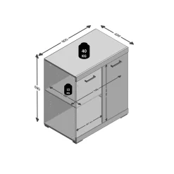 Opbergkast Hermes 80x50x90 cm – 1^Huisenthuis Sale