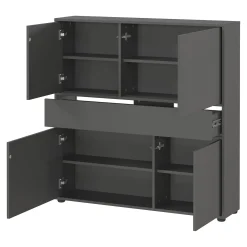 Opbergkast Mathieu Grafiet 105 cm^Huisenthuis Hot