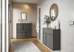 Opbergkast Mathieu Grafiet 105 cm^Huisenthuis Hot