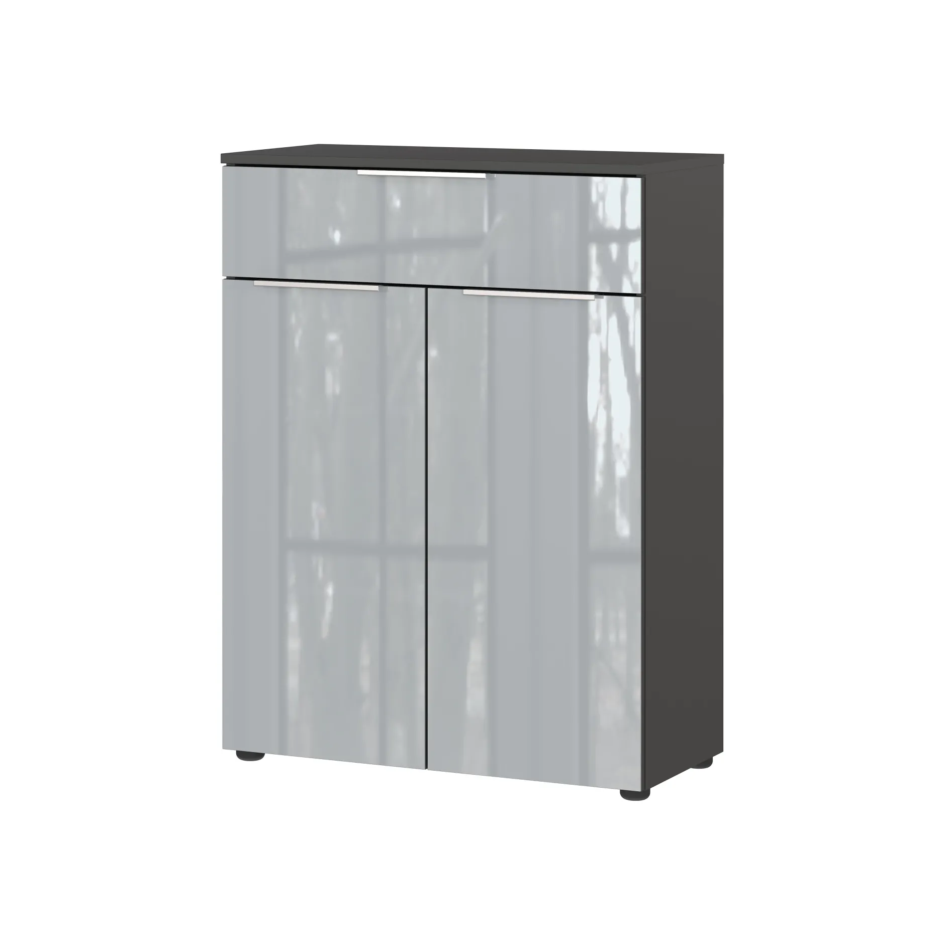 Opbergkast Philip Grafiet-Zilver^Huisenthuis New