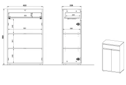 Opbergkast Pula 63 cm^Huisenthuis