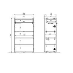 Opbergkast Sicilia^Huisenthuis New