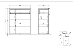 Opbergkast Siena Kasjmier^Huisenthuis Hot