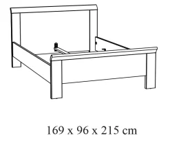 2-persoonsbed Benja-16^Huisenthuis Clearance