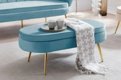 Poef Chanelle Velvet 99 cm^Huisenthuis Hot