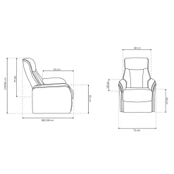 Relaxfauteuil Francine^Huisenthuis