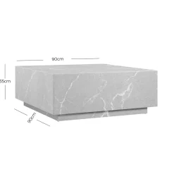 Salontafel Jip 90x90cm^Huisenthuis Discount