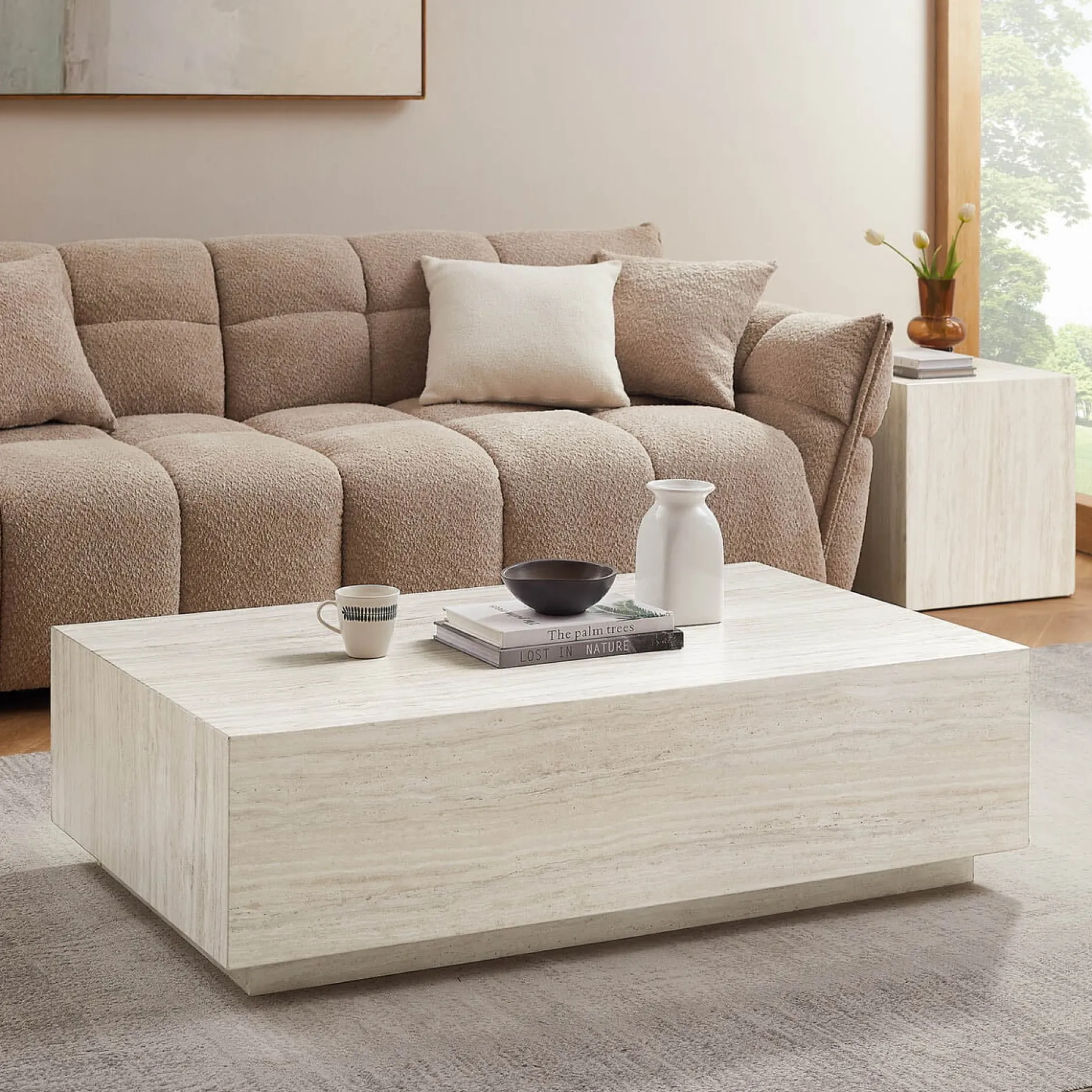 Salontafel Jip Travertine 120x75cm^Huisenthuis Online