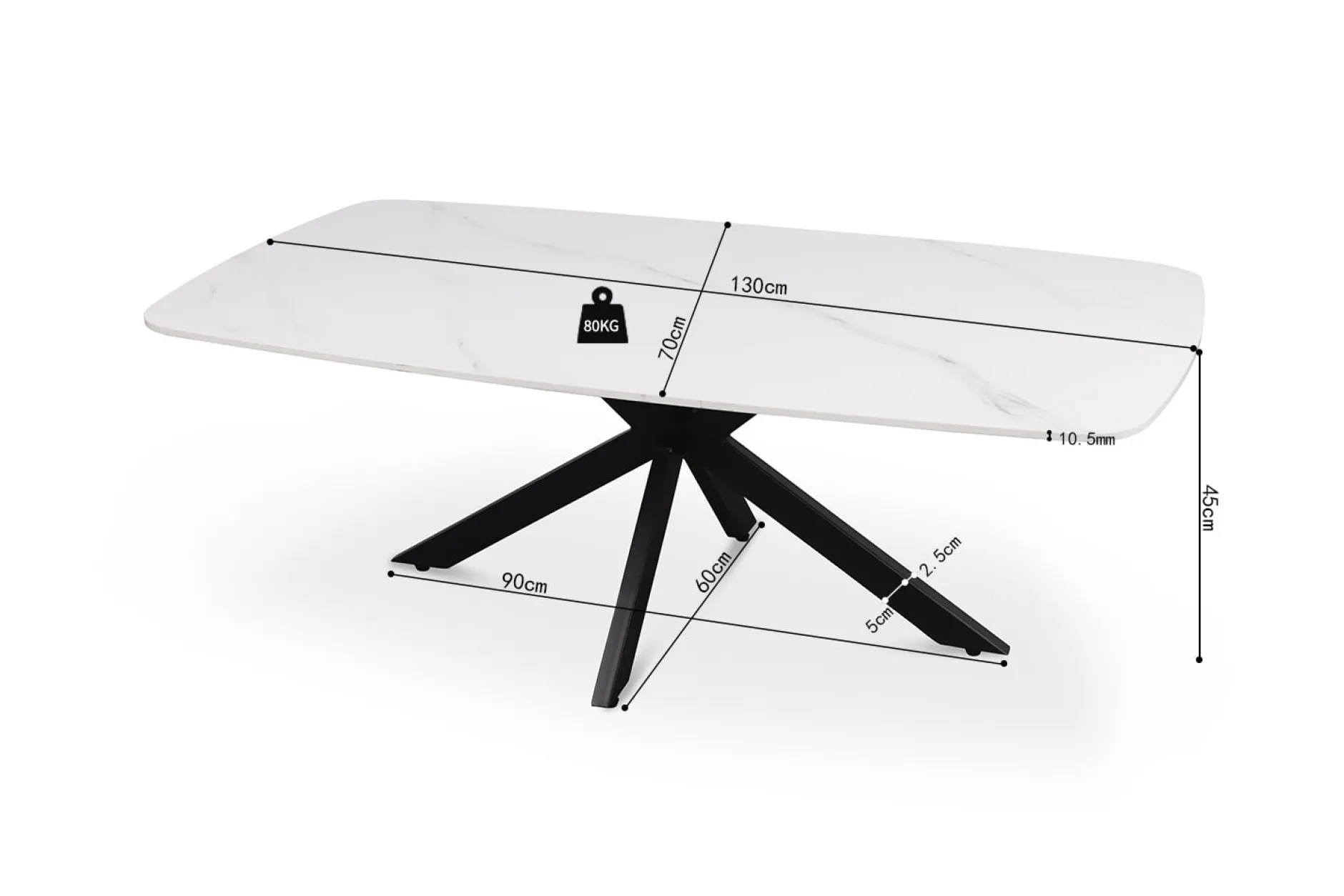 Salontafel Jody Wit^Huisenthuis Best