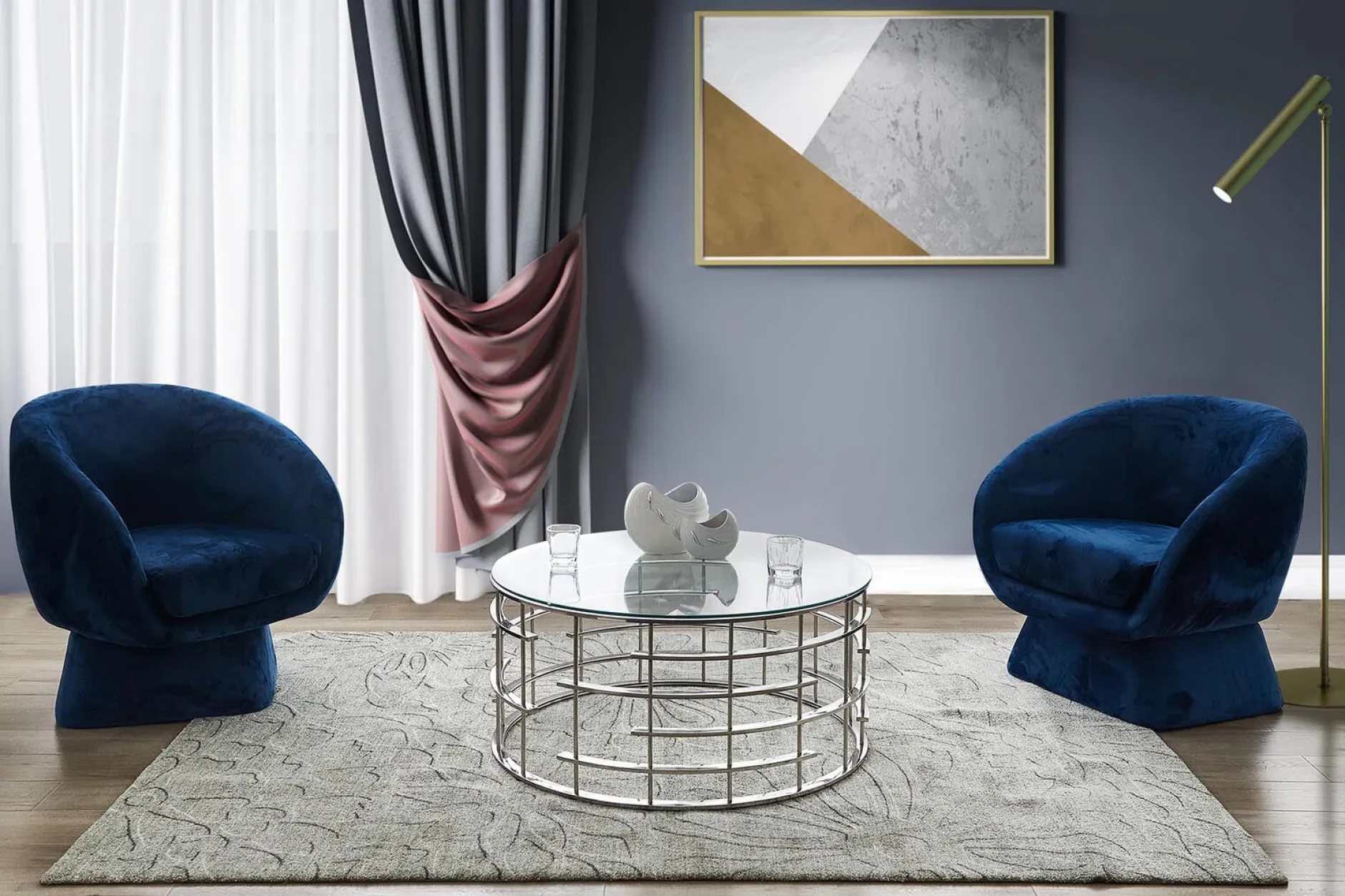 Salontafel Onon Zilver 90 cm^Huisenthuis Best