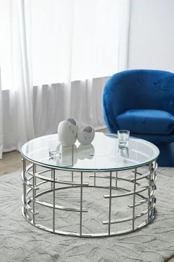 Salontafel Onon Zilver 90 cm^Huisenthuis Best