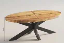 Salontafel Otis Ovaal 130 cm^Huisenthuis Best