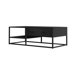 Salontafel Otis Zwart 120 cm^Huisenthuis Online