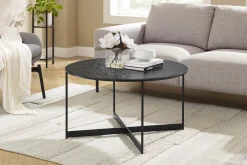 Salontafel Wolga Zwart 80 cm-1^Huisenthuis Clearance