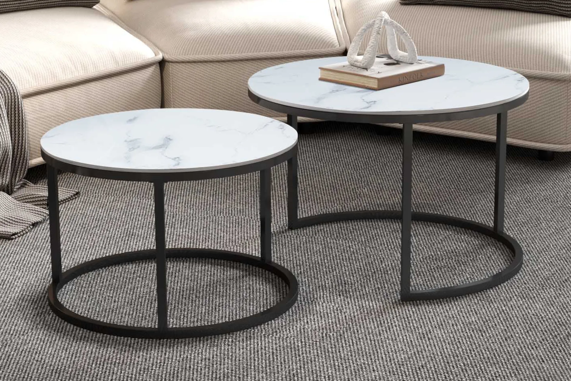 Salontafelset Fréderique Marmer^Huisenthuis Sale