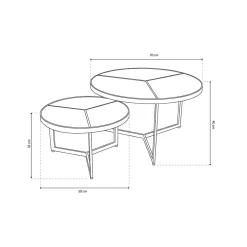 Salontafelset India^Huisenthuis Sale