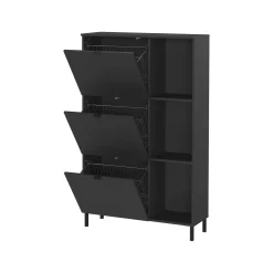 Schoenenkast Archie Grafiet 85 cm^Huisenthuis Outlet