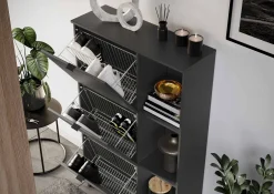 Schoenenkast Archie Grafiet 85 cm^Huisenthuis Outlet