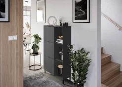 Schoenenkast Archie Grafiet 85 cm^Huisenthuis Outlet