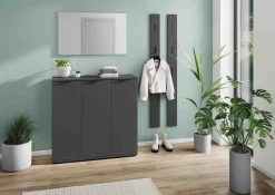 Schoenenkast Berlin Grafiet 113 cm^Huisenthuis Online