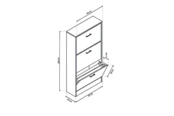 Schoenenkast Maureen-3^Huisenthuis New