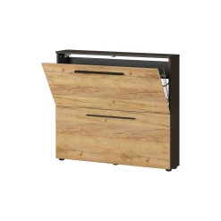 Schoenenkast Santana Grafiet Eiken 85 cm^Huisenthuis New