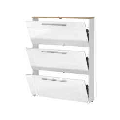 Schoenenkast Veerle Wit-Eiken^Huisenthuis New