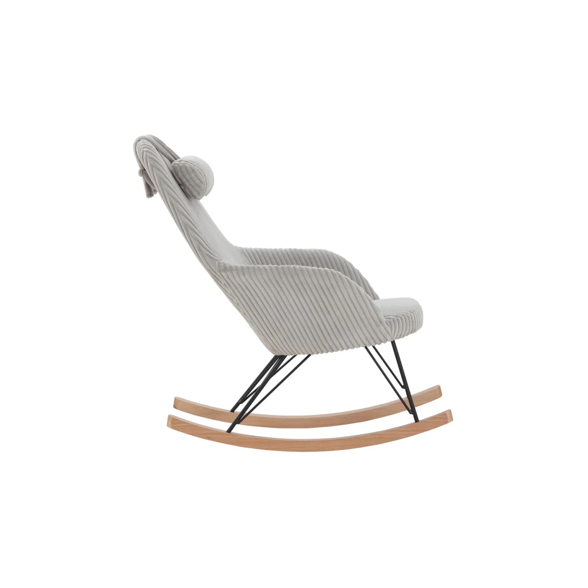 Schommelstoel Julius Grijs^Huisenthuis