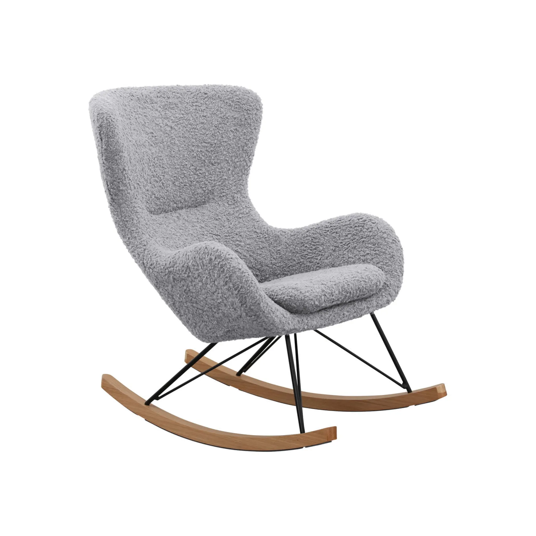 Schommelstoel Merel Lichtgrijs Teddy^Huisenthuis Outlet