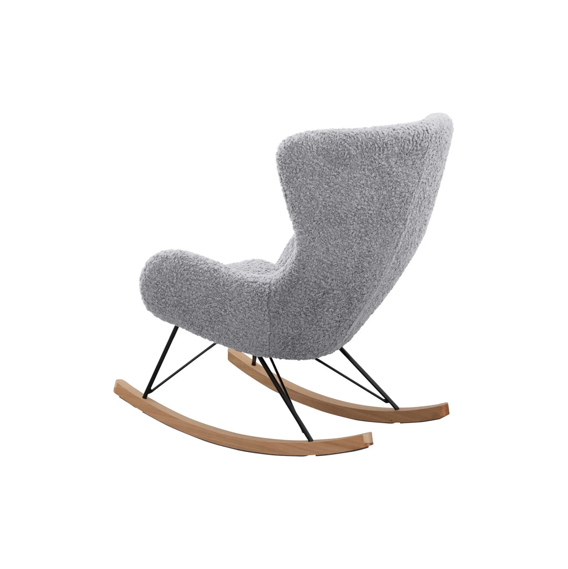 Schommelstoel Merel Lichtgrijs Teddy^Huisenthuis Outlet