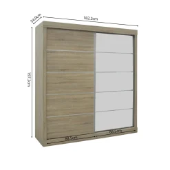 Schuifdeurkast Graham Sonoma – Spiegel^Huisenthuis Sale