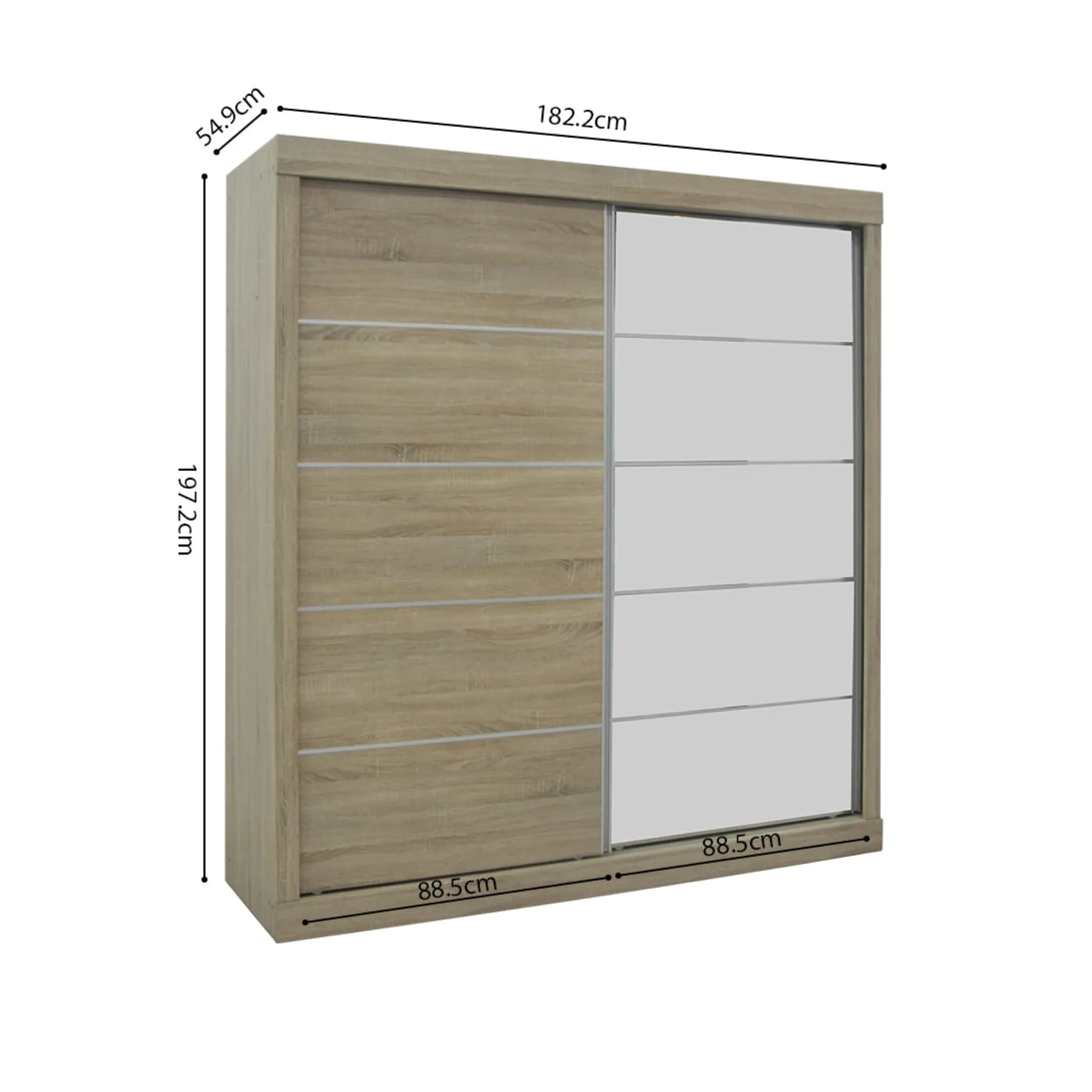 Schuifdeurkast Graham Sonoma – Spiegel^Huisenthuis Sale