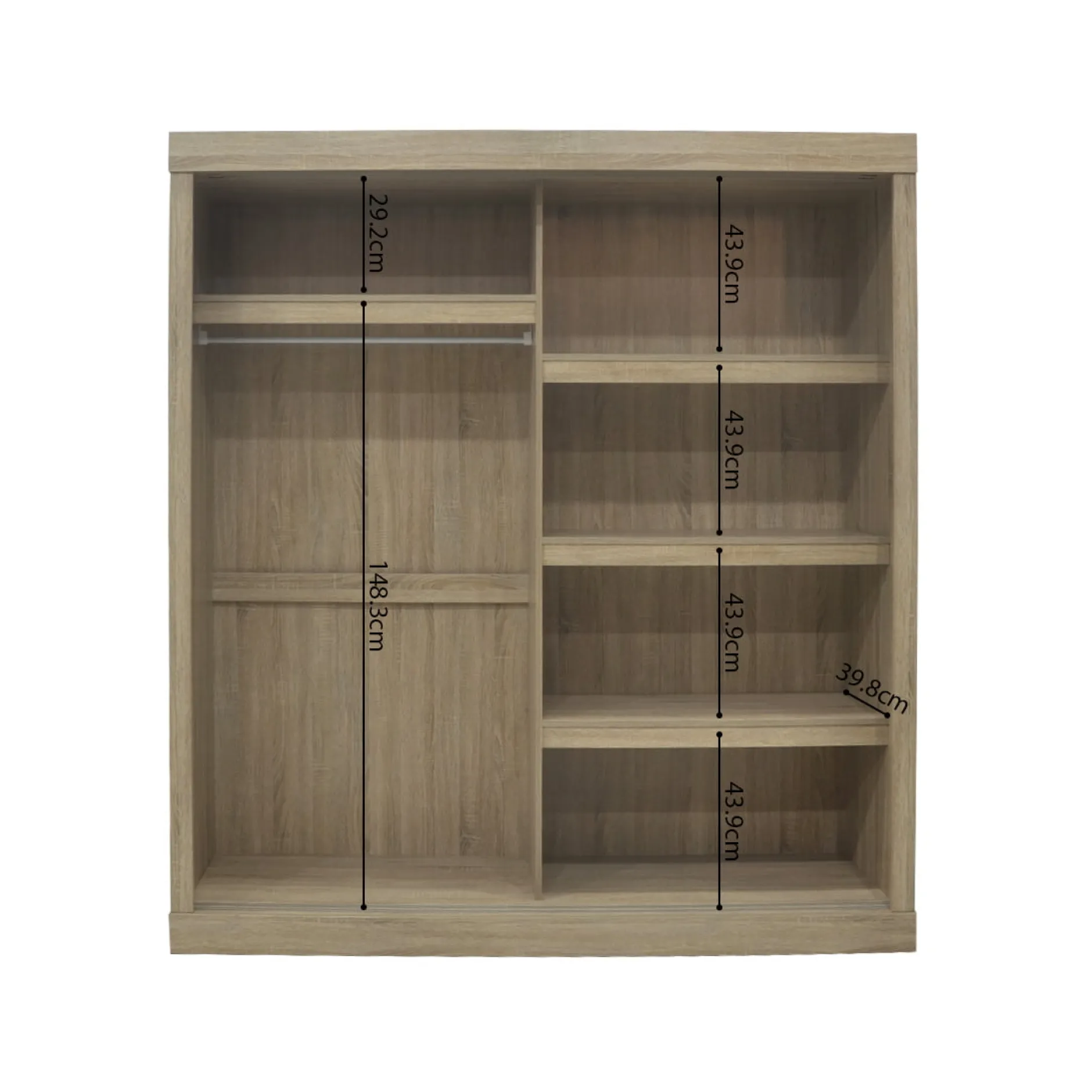 Schuifdeurkast Graham Sonoma – Spiegel^Huisenthuis Sale