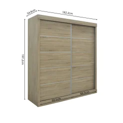 Schuifdeurkast Graham Sonoma^Huisenthuis Hot