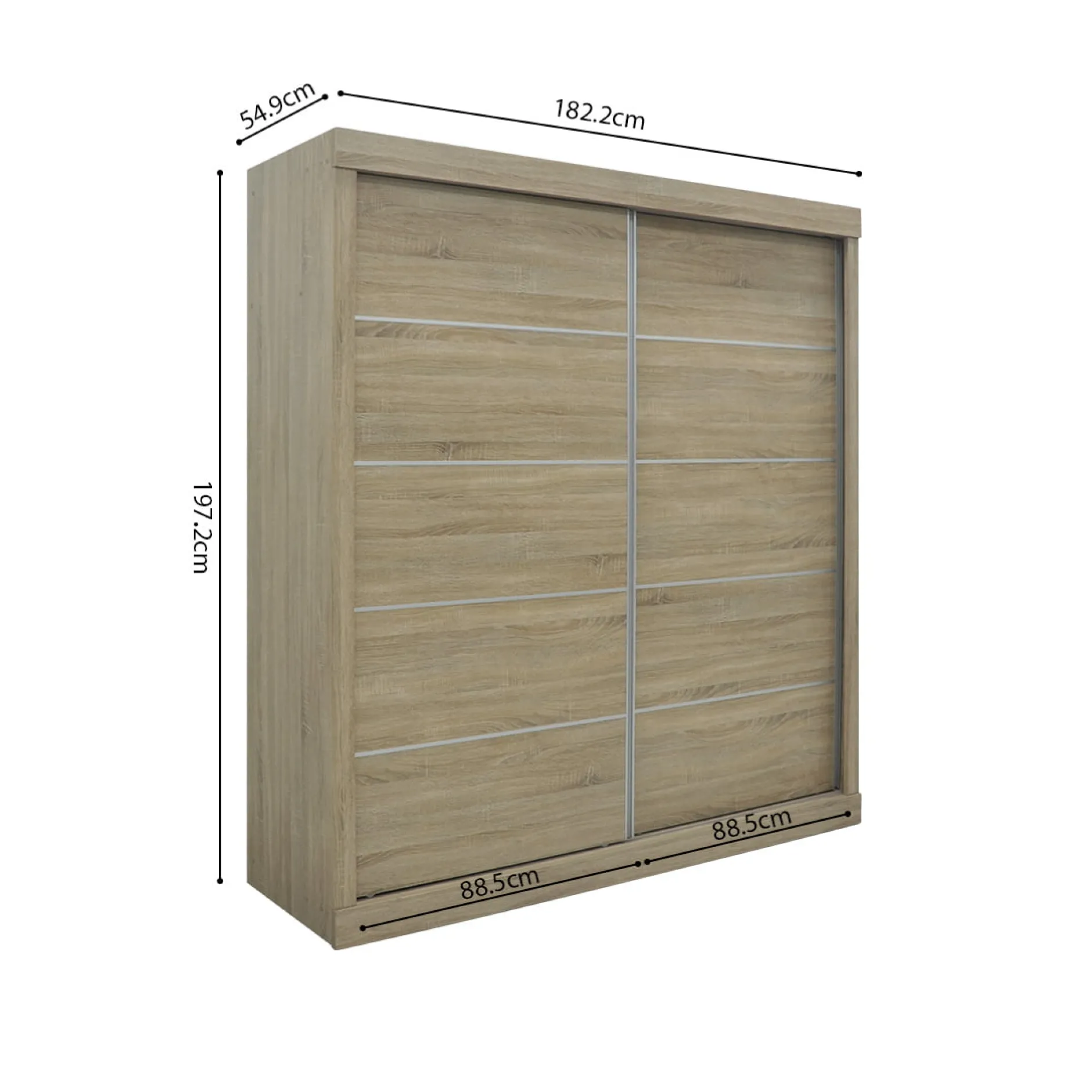 Schuifdeurkast Graham Sonoma^Huisenthuis Hot