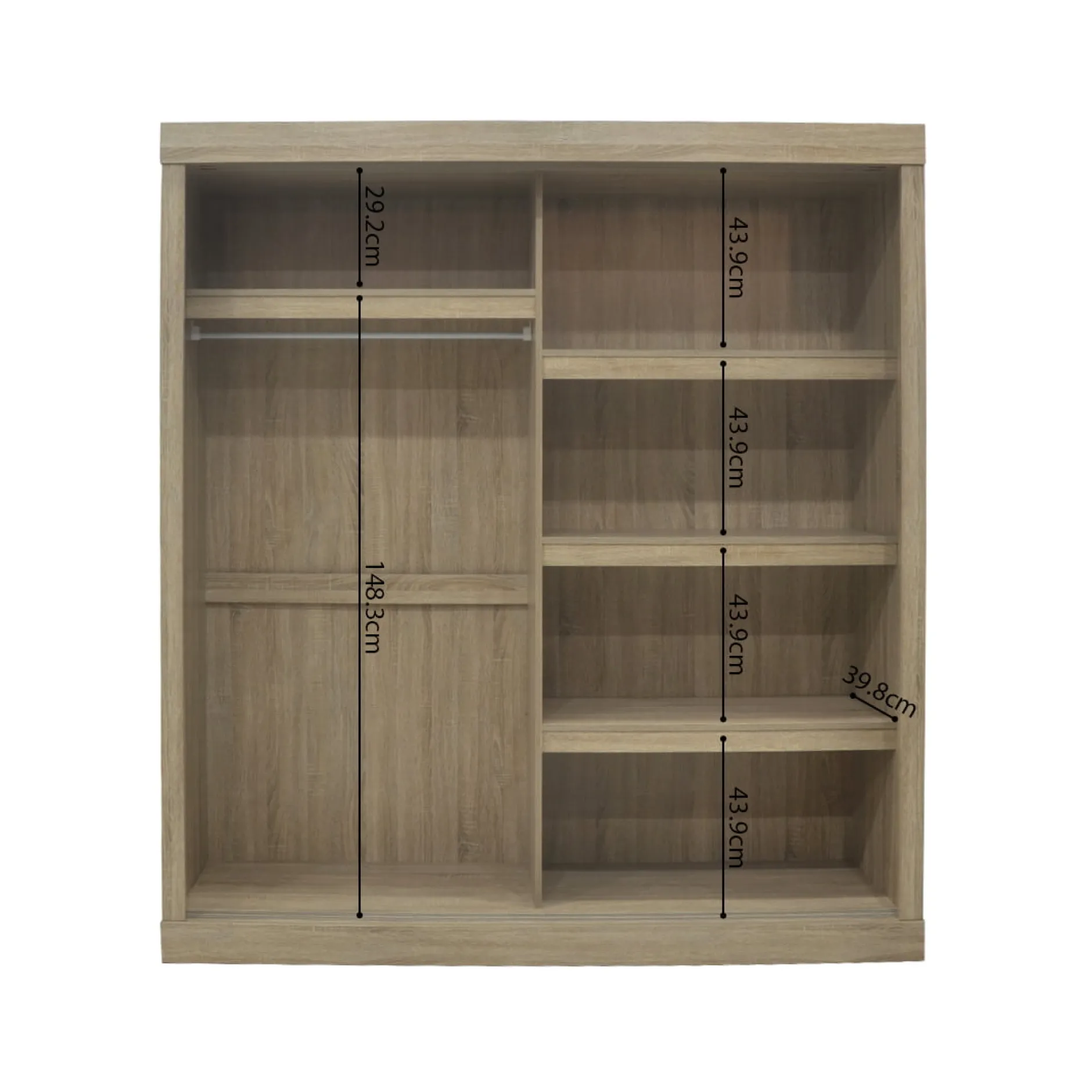 Schuifdeurkast Graham Sonoma^Huisenthuis Hot