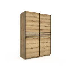 Schuifdeurkast Mekong Eiken 150cm^Huisenthuis Outlet