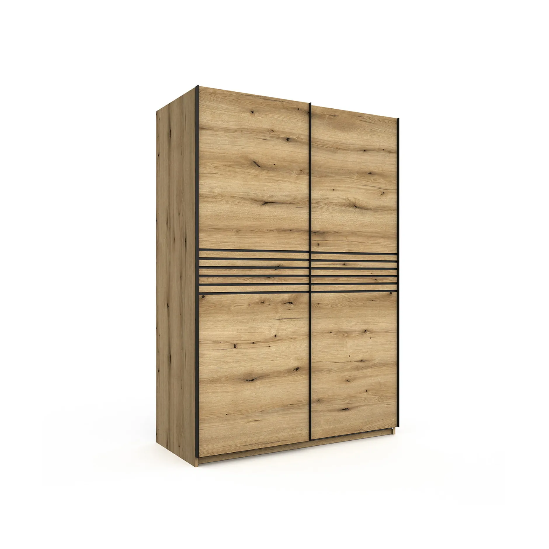 Schuifdeurkast Mekong Eiken 150cm^Huisenthuis Outlet