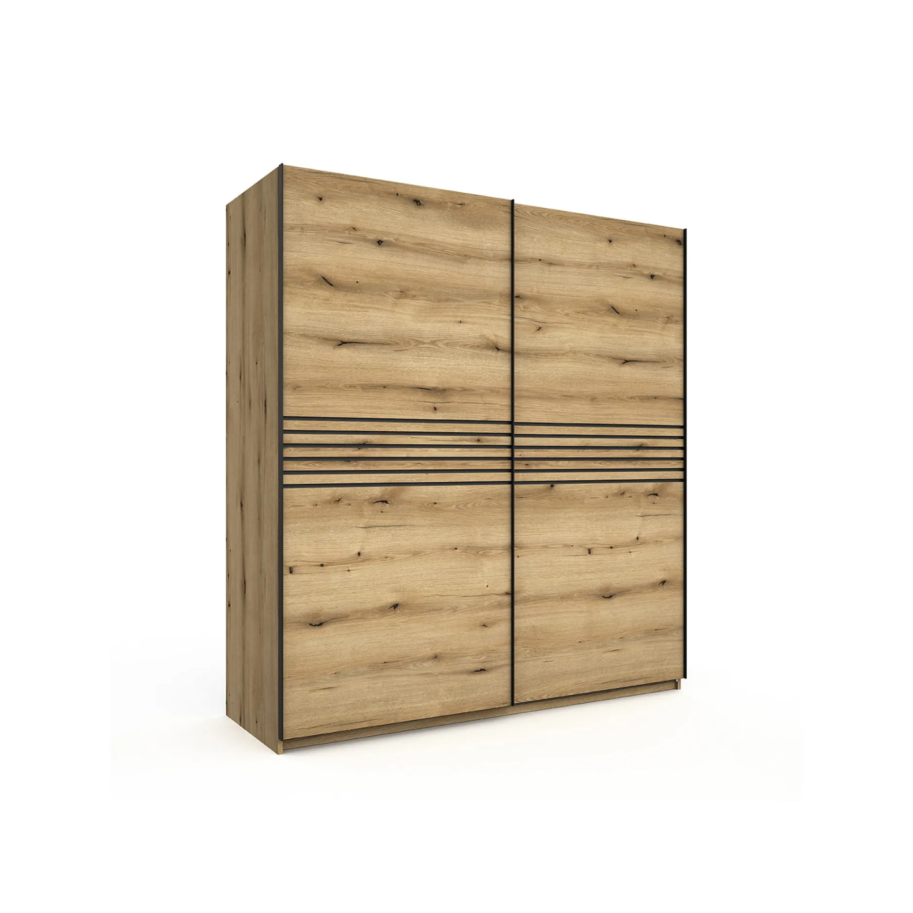 Schuifdeurkast Mekong Eiken 200cm^Huisenthuis New