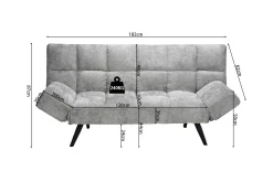 Slaapbank Joppe Grijs^Huisenthuis Discount