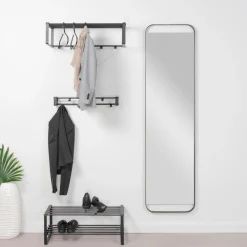 Spiegel Boris Zwart 175 cm^Huisenthuis New