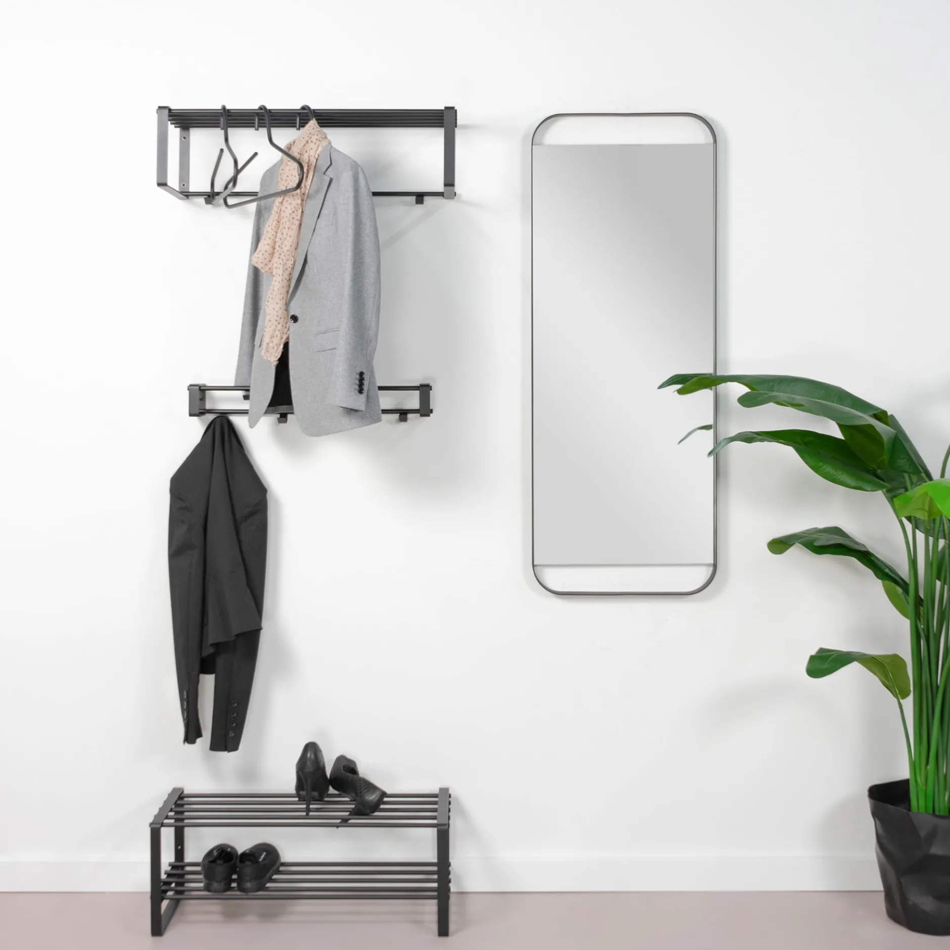 Spiegel Boris Zwart 120 cm^Huisenthuis Outlet