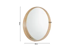 Spiegel Camille Eiken 80 cm^Huisenthuis Best
