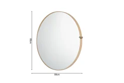 Spiegel Odette Eiken 80 cm^Huisenthuis Clearance