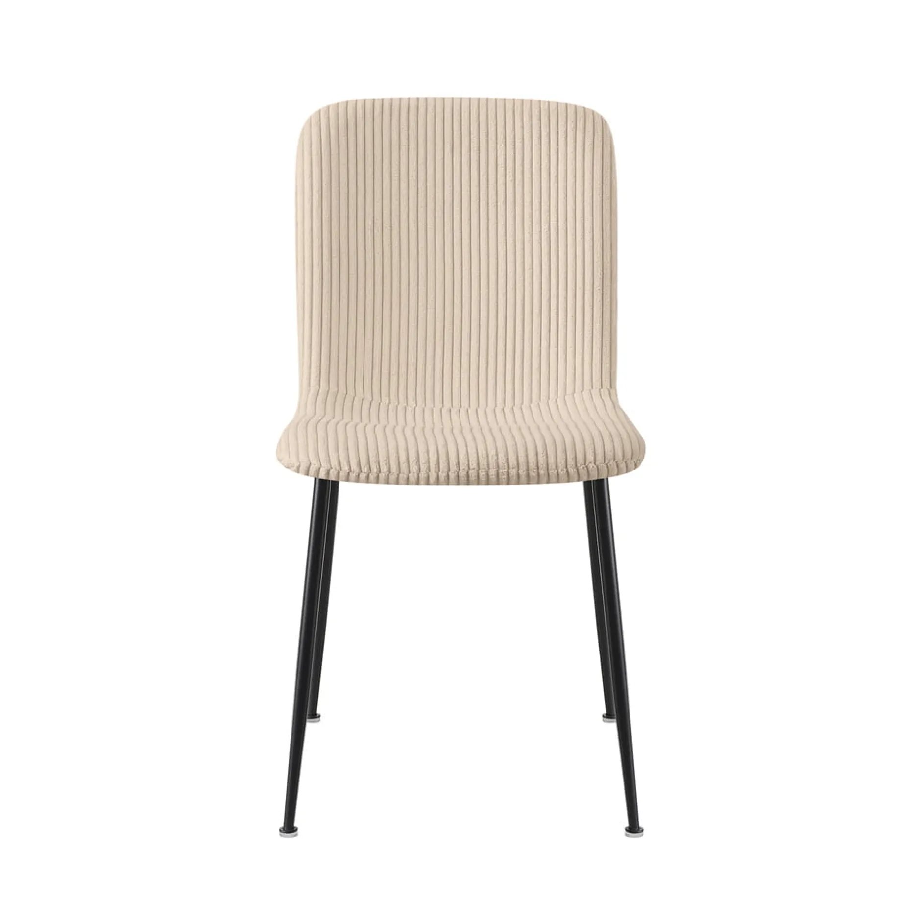 Stoel James Beige Ribstof – Set van 2^Huisenthuis Online