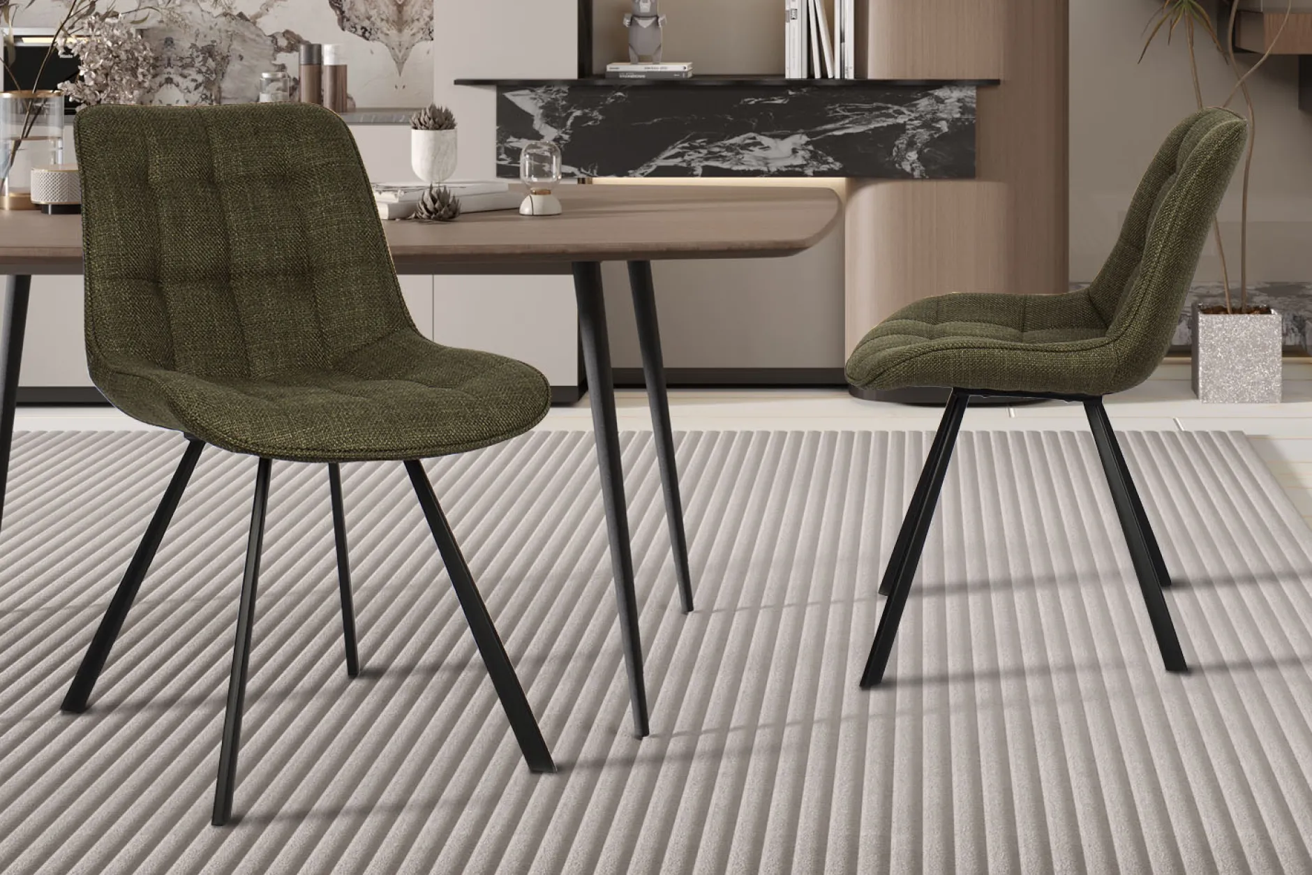 Stoel Johanna Groen – Set van 2^Huisenthuis Sale